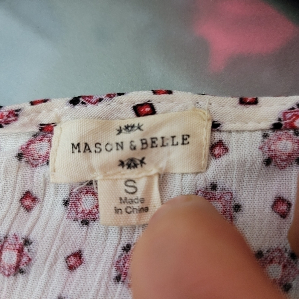NWT Mason and Belle Floral Boho Tunic Size Small - Picture 4 of 9